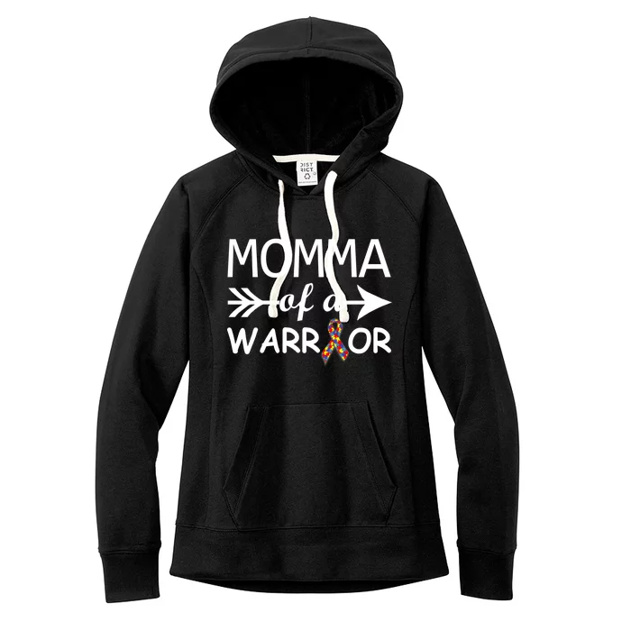 Autism Momma of a Warrior Women's Fleece Hoodie