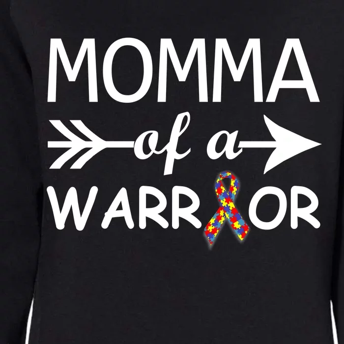 Autism Momma of a Warrior Womens California Wash Sweatshirt