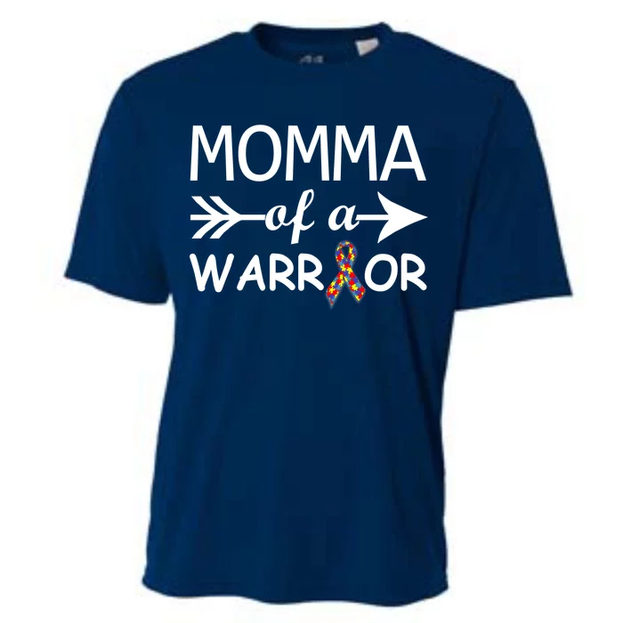 Autism Momma of a Warrior Cooling Performance Crew T-Shirt