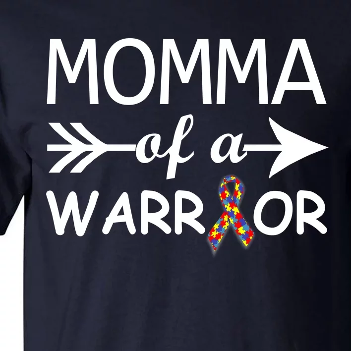 Autism Momma of a Warrior Tall T-Shirt