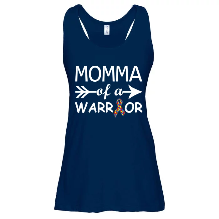 Autism Momma of a Warrior Ladies Essential Flowy Tank