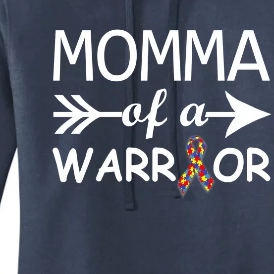 Autism Momma of a Warrior Women's Pullover Hoodie