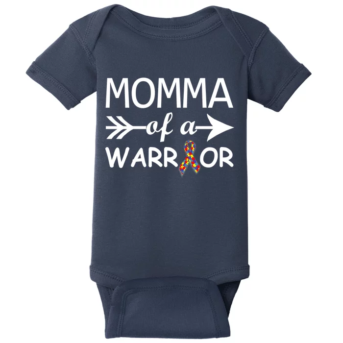 Autism Momma of a Warrior Baby Bodysuit