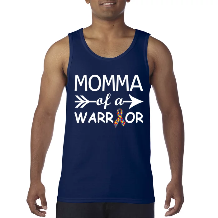 Autism Momma of a Warrior Tank Top