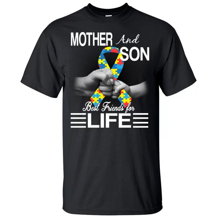 Autism Mother And Son Best Friends For Life Tall T-Shirt