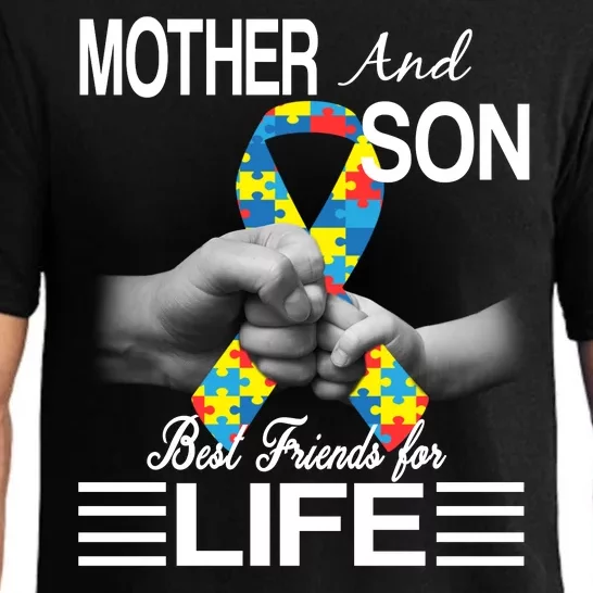 Autism Mother And Son Best Friends For Life Pajama Set