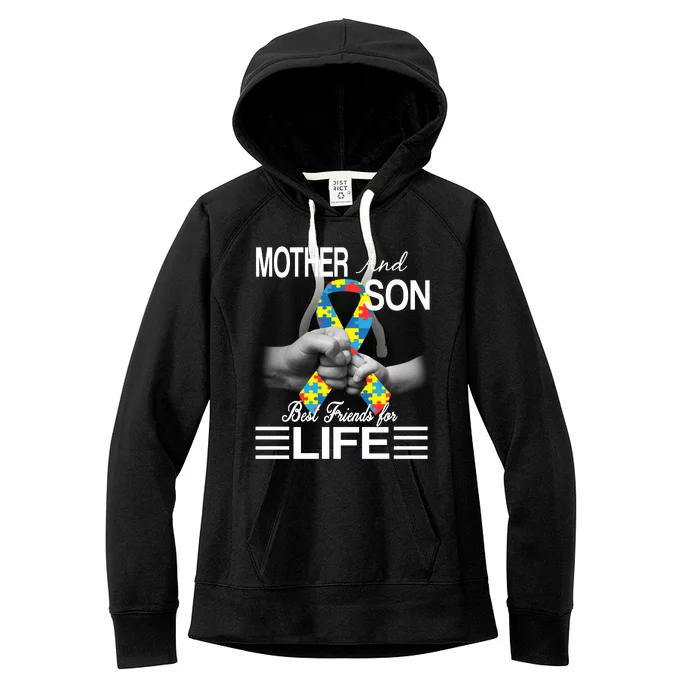 Autism Mother And Son Best Friends For Life Women's Fleece Hoodie