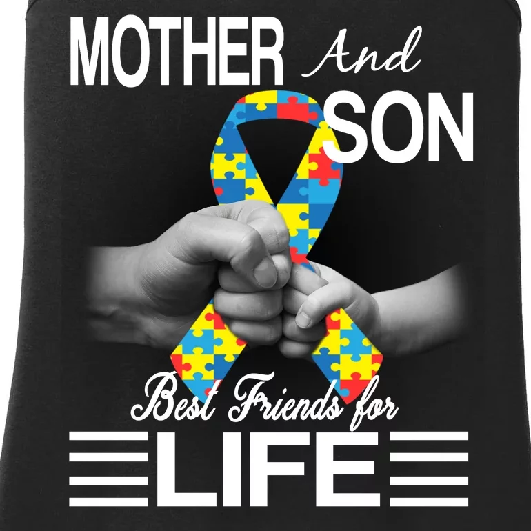 Autism Mother And Son Best Friends For Life Ladies Essential Tank