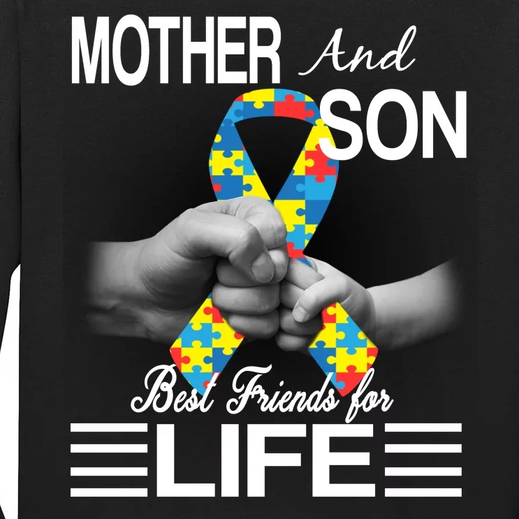 Autism Mother And Son Best Friends For Life Tall Long Sleeve T-Shirt