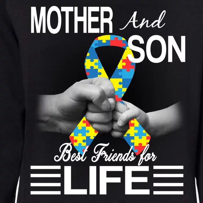 Autism Mother And Son Best Friends For Life Womens California Wash Sweatshirt