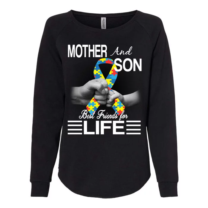 Autism Mother And Son Best Friends For Life Womens California Wash Sweatshirt