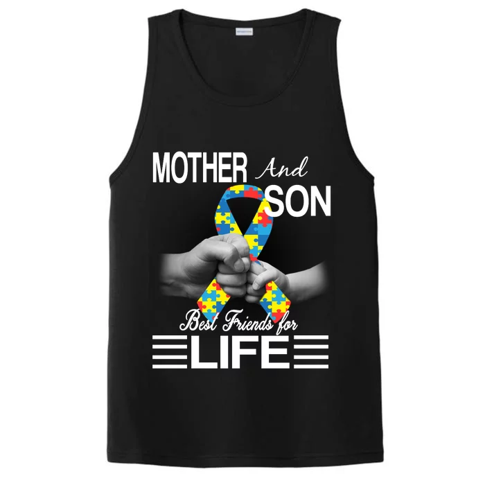 Autism Mother And Son Best Friends For Life Performance Tank