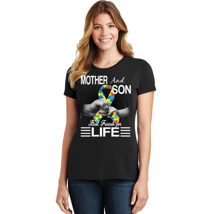 Autism Mother And Son Best Friends For Life Women's T-Shirt