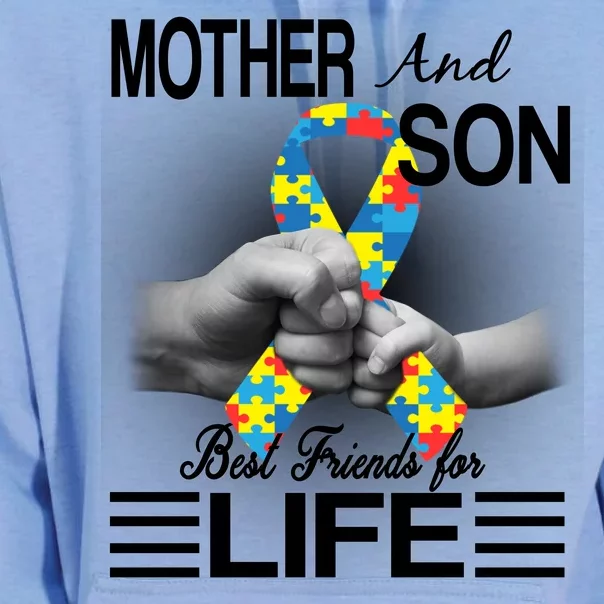 Autism Mother And Son Best Friends For Life Unisex Surf Hoodie