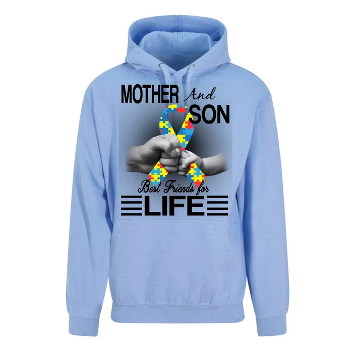 Autism Mother And Son Best Friends For Life Unisex Surf Hoodie