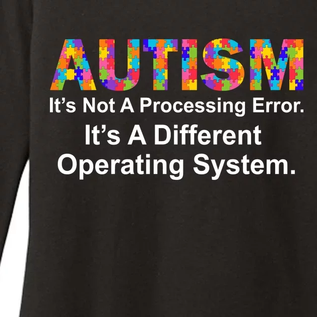 Autism Not A Processing Error It's Different Operating System Womens CVC Long Sleeve Shirt