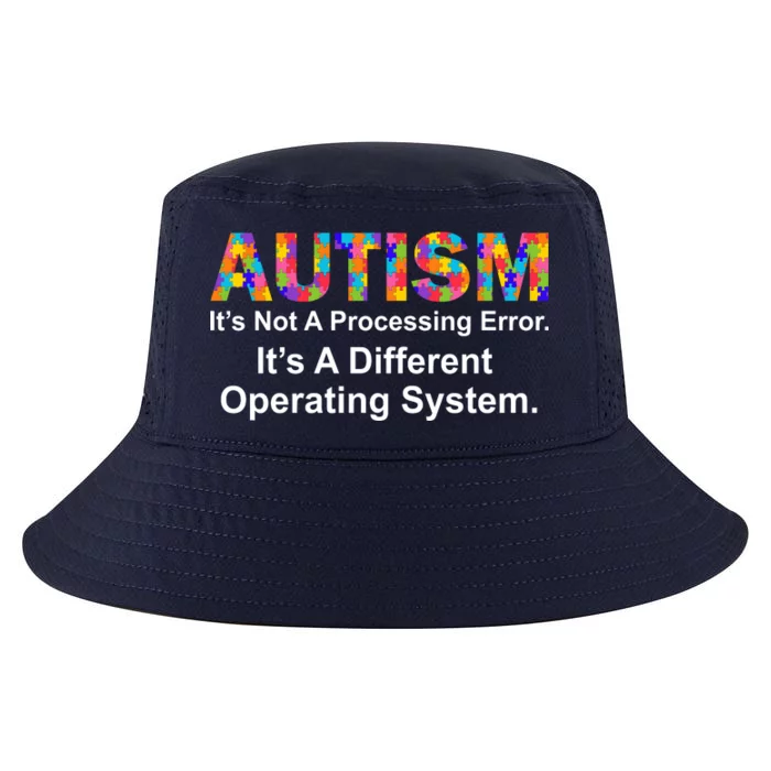 Autism Not A Processing Error It's Different Operating System Cool Comfort Performance Bucket Hat