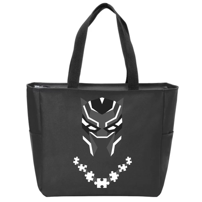 Autism Panther Zip Tote Bag