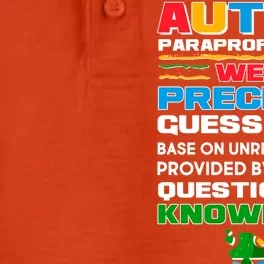 Autism Paraprofessional Dry Zone Grid Performance Polo