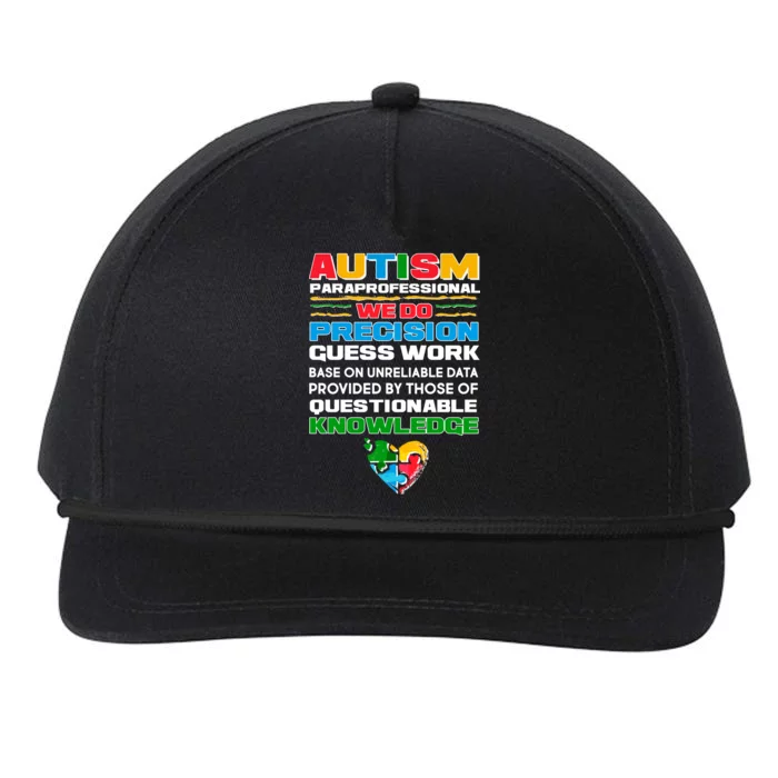 Autism Paraprofessional Snapback Five-Panel Rope Hat