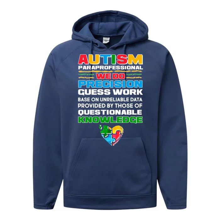 Autism Paraprofessional Performance Fleece Hoodie