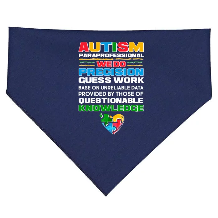 Autism Paraprofessional USA-Made Doggie Bandana