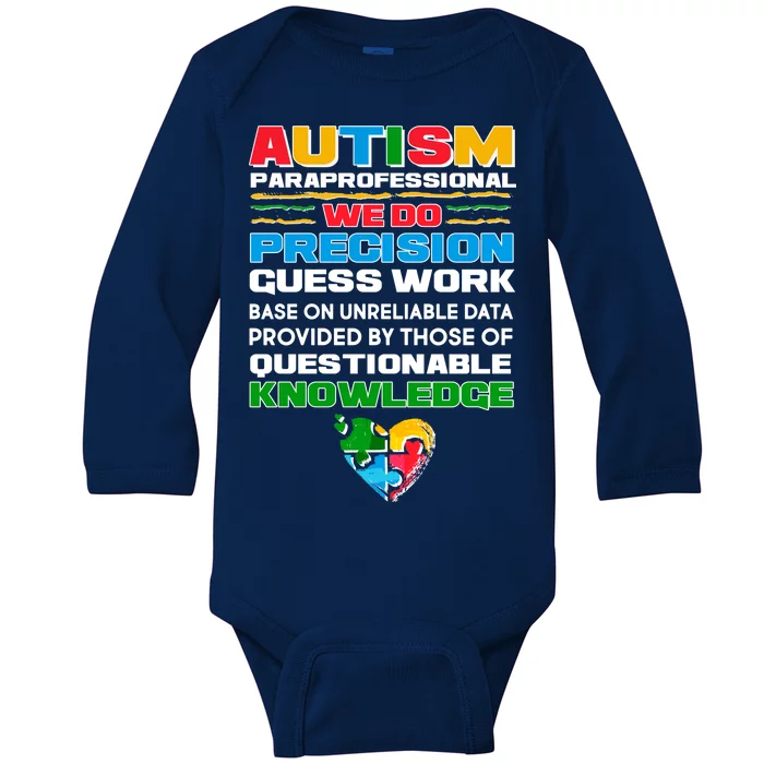 Autism Paraprofessional Baby Long Sleeve Bodysuit