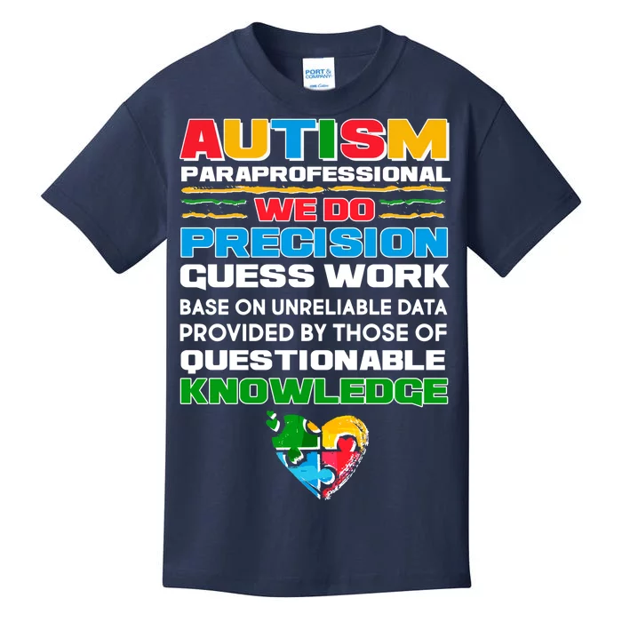 Autism Paraprofessional Kids T-Shirt