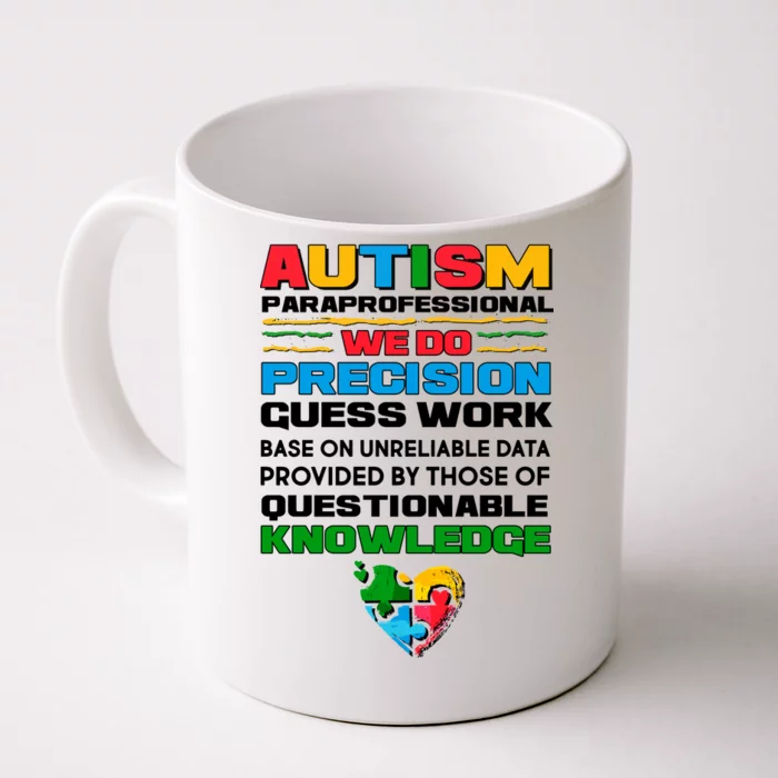 Autism Paraprofessional Front & Back Coffee Mug