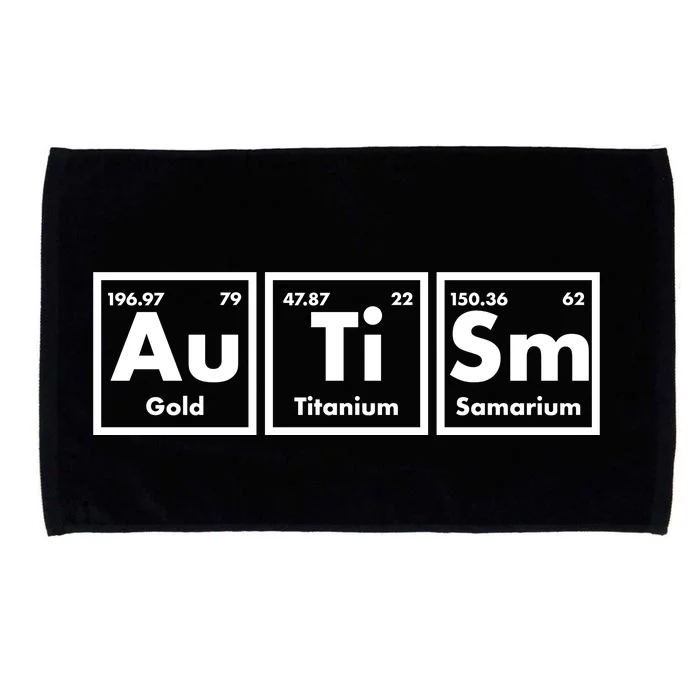 Autism Periodic Table Elements Microfiber Hand Towel