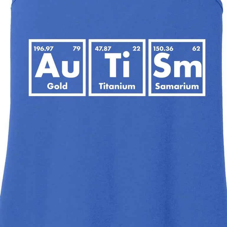 Autism Periodic Table Elements Ladies Essential Tank