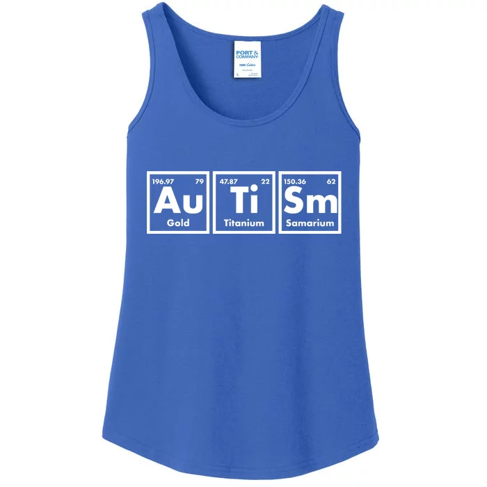 Autism Periodic Table Elements Ladies Essential Tank