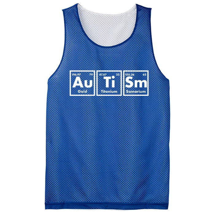 Autism Periodic Table Elements Mesh Reversible Basketball Jersey Tank