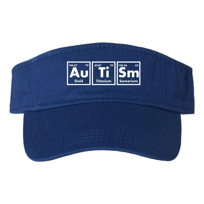 Autism Periodic Table Elements Valucap Bio-Washed Visor