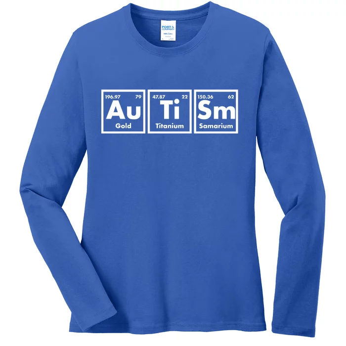 Autism Periodic Table Elements Ladies Long Sleeve Shirt