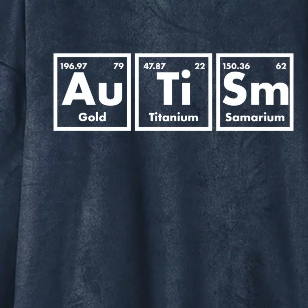 Autism Periodic Table Elements Hooded Wearable Blanket