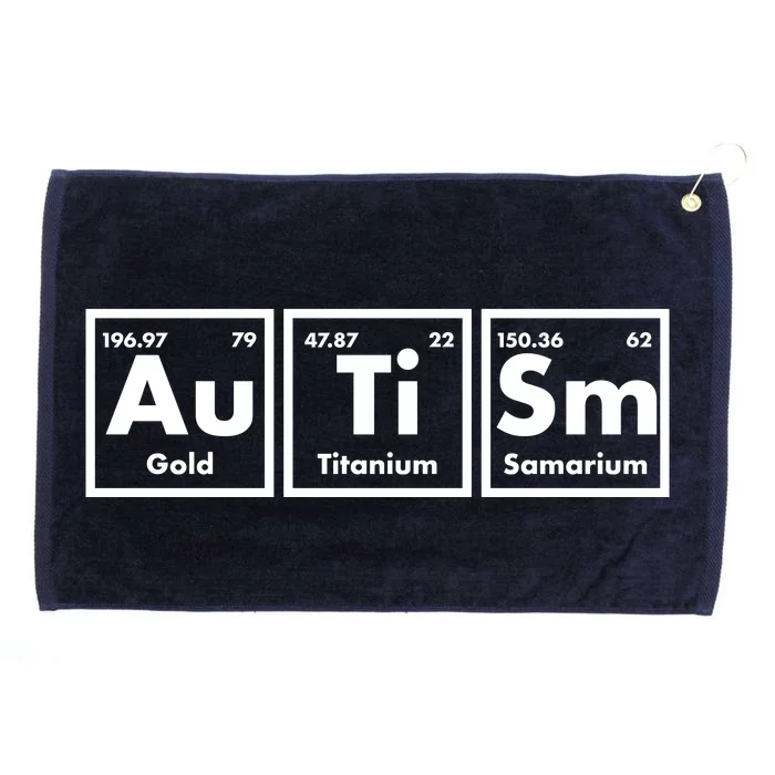 Autism Periodic Table Elements Grommeted Golf Towel