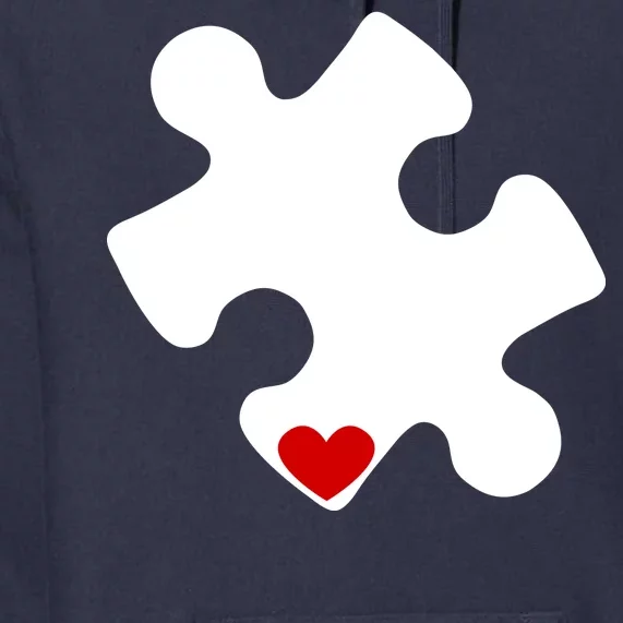 Autism Puzzle Heart Piece Premium Hoodie