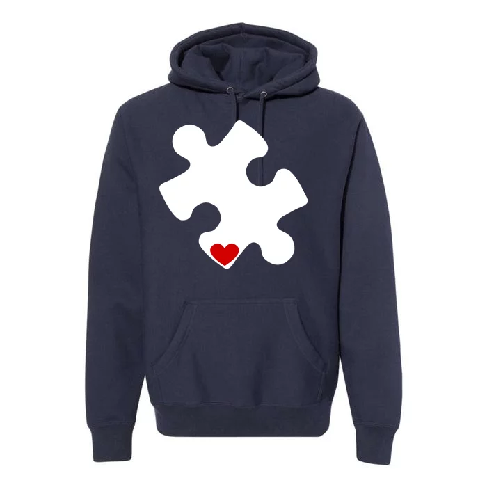 Autism Puzzle Heart Piece Premium Hoodie