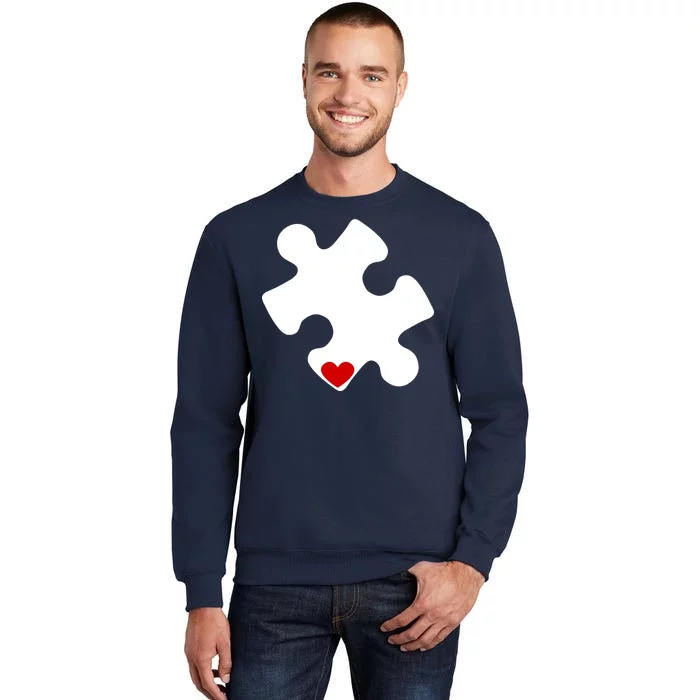 Autism Puzzle Heart Piece Tall Sweatshirt