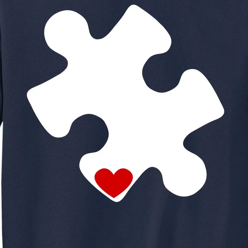 Autism Puzzle Heart Piece Tall Sweatshirt