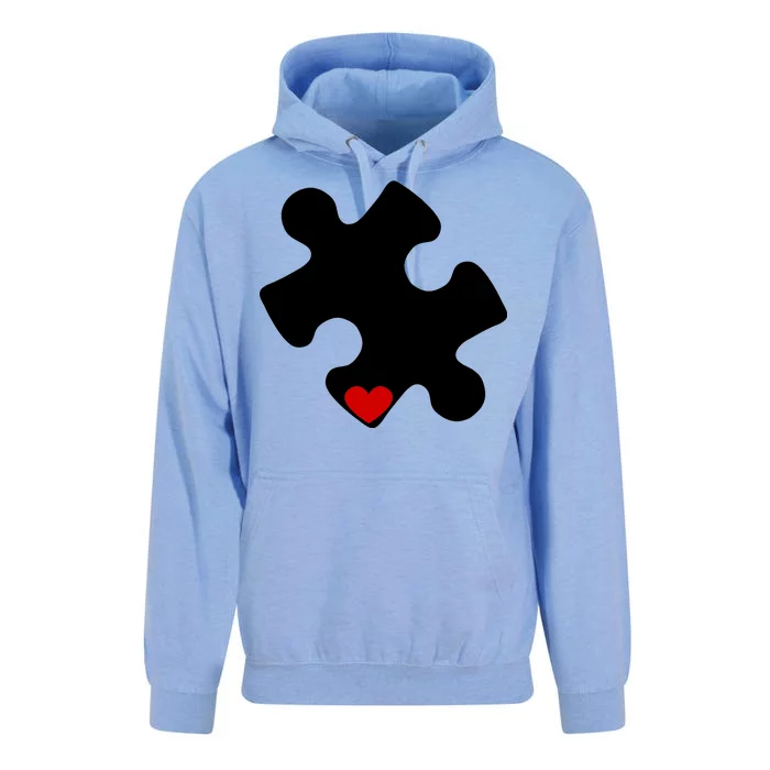 Autism Puzzle Heart Piece Unisex Surf Hoodie