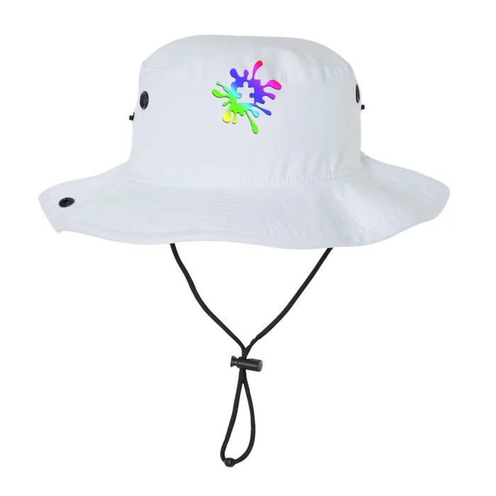 Autism Rainbow Puzzle Splatter Legacy Cool Fit Booney Bucket Hat