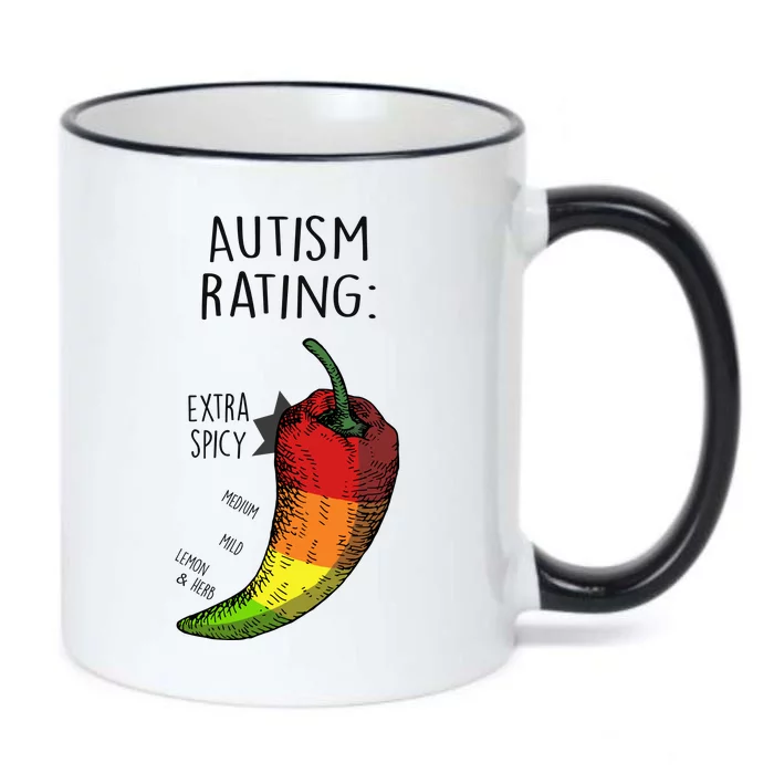 Autism Rating Black Color Changing Mug