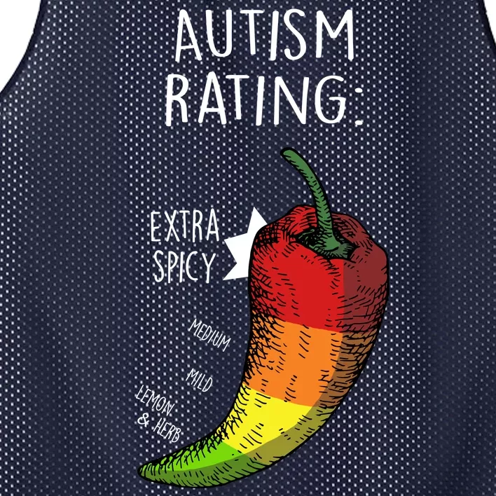 Autism Rating Mesh Reversible Basketball Jersey Tank