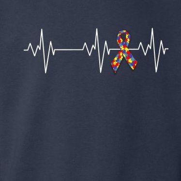 Autism Ribbon Heartbeat Pulse Toddler Hoodie