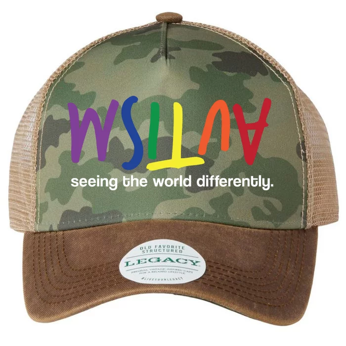 Autism Seeing The World Differently Legacy Tie Dye Trucker Hat