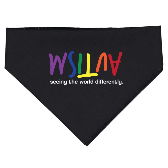 Autism Seeing The World Differently USA-Made Doggie Bandana