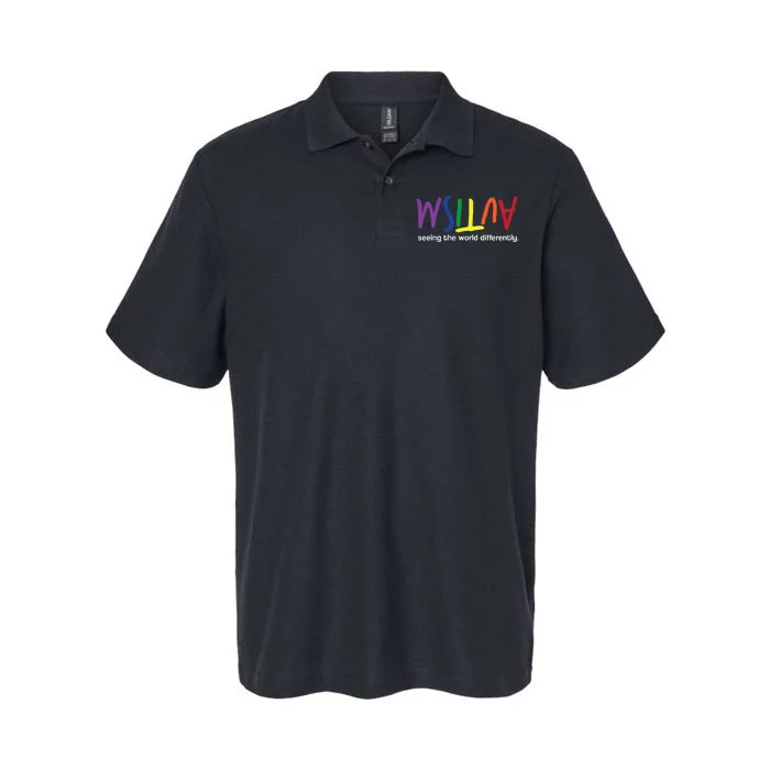 Autism Seeing The World Differently Softstyle Adult Sport Polo