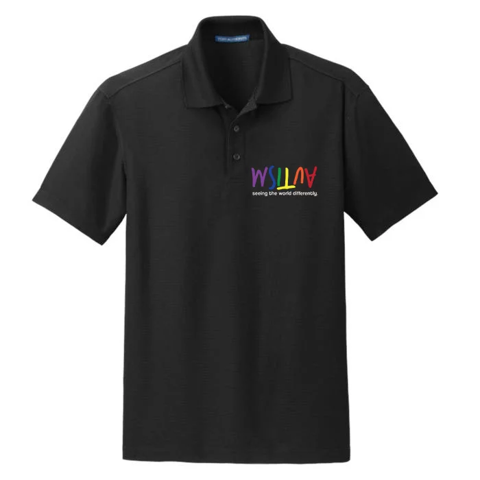 Autism Seeing The World Differently Dry Zone Grid Performance Polo